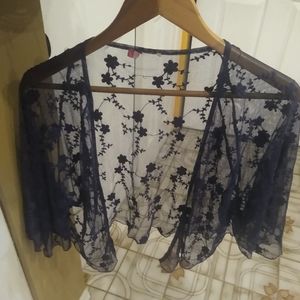 Light weight see threw top shawl